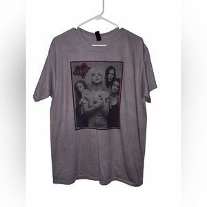 Hole Band Graphic T-Shirt Size Large New Courtney Love